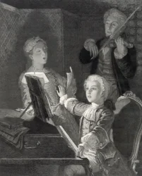 Wolfgang Amadeus Mozart als kind
